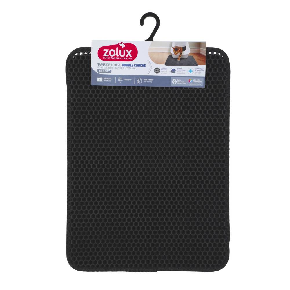 Zolux - Tapis d'hygiène double fond 40 x 55 cm pour maison de toilette chat - Image 1