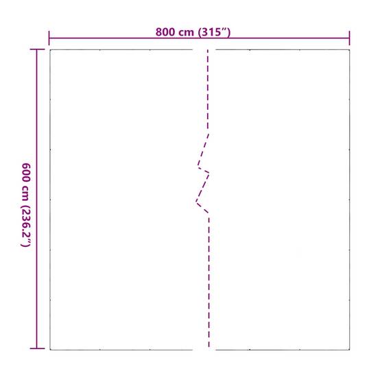 ComfortXL - Bâche protection plantes jardin extérieur PVC translucide imperméable 6x8m - ComfortXL Outdoor Living - Image 8