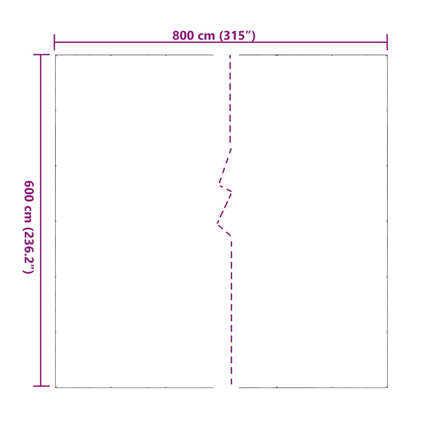 ComfortXL - Bâche protection plantes jardin extérieur PVC translucide imperméable 6x8m - ComfortXL Outdoor Living - Image 8