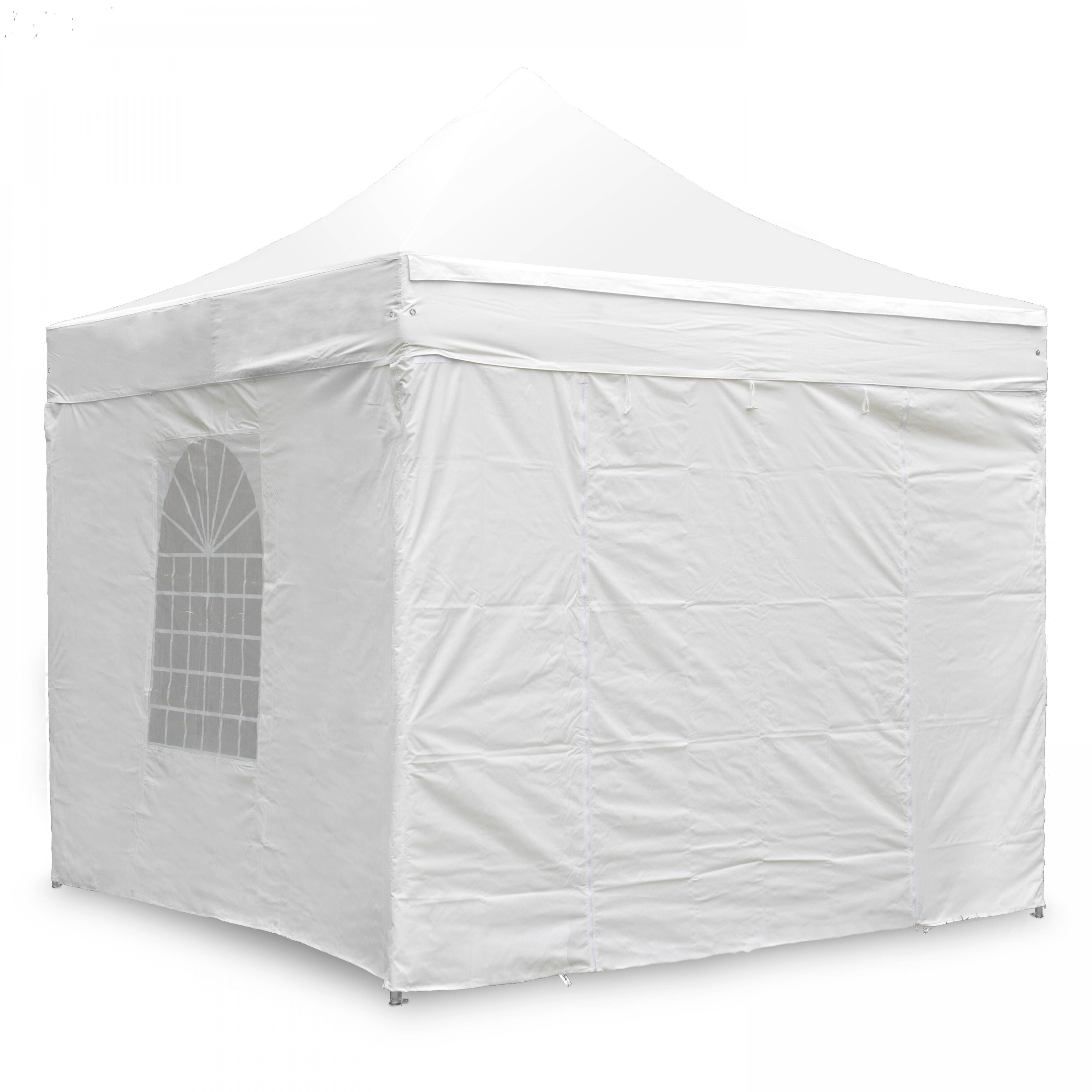 Oviala - Mur fenêtre pour tente pliante pro+ 50mm en 3m blanc  - Oviala - Imagen 2