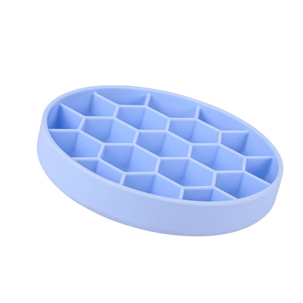 Zolux - Ecuelle anti-glouton L ø 21 cm  silicone ventouse bleu  pour chien - Image 1