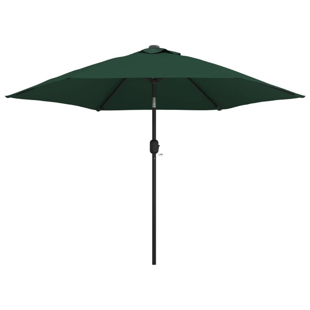 Helloshop26 - Parasol d'extérieur avec poteau en acier 3 m vert - Imagen 1
