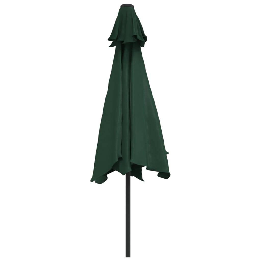 Helloshop26 - Parasol d'extérieur avec poteau en acier 3 m vert - Imagen 3