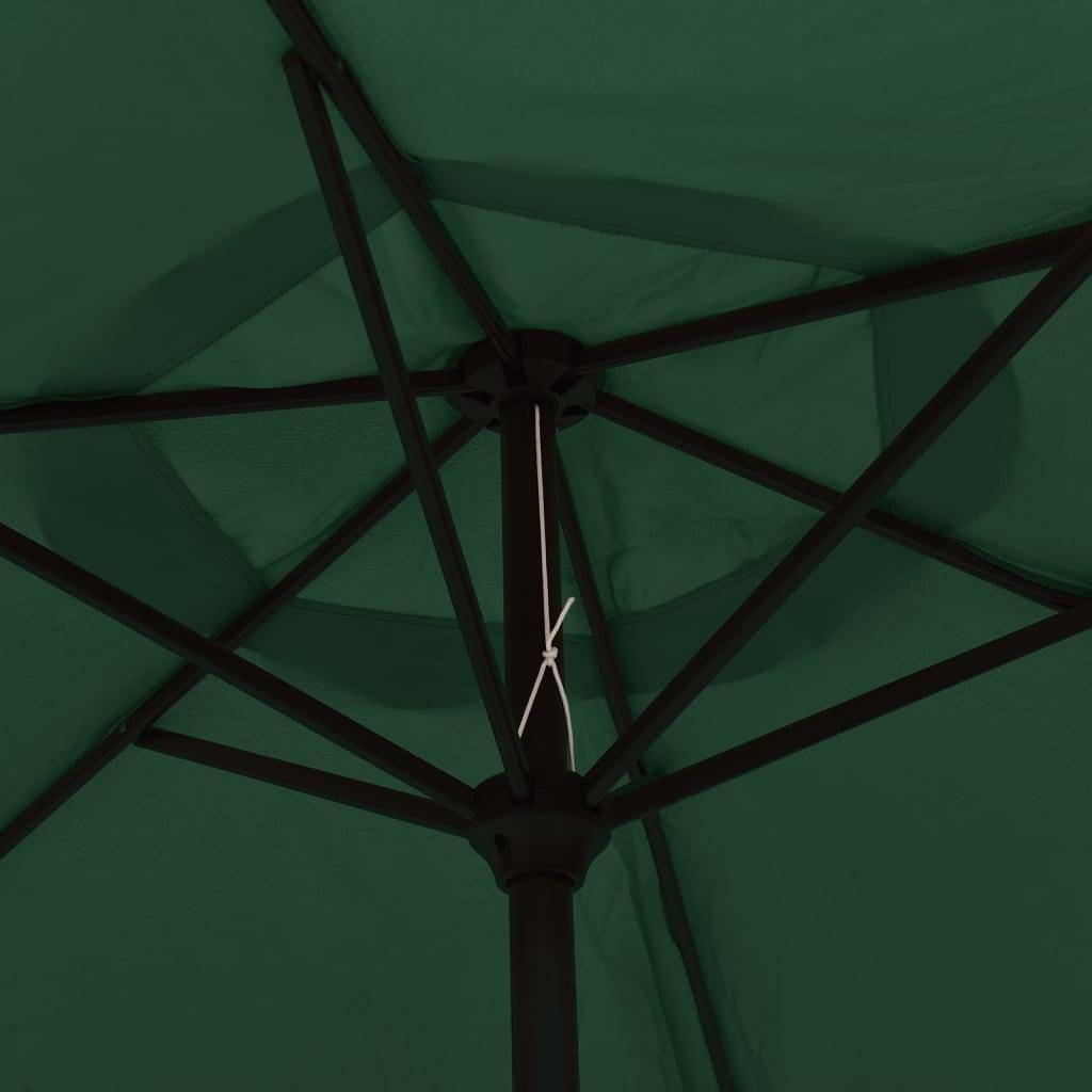 Helloshop26 - Parasol d'extérieur avec poteau en acier 3 m vert - Imagen 4
