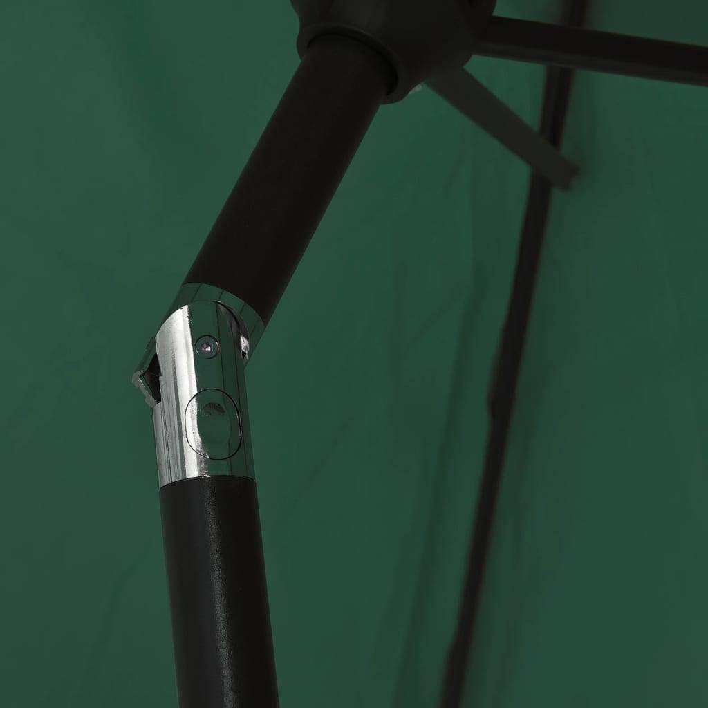Helloshop26 - Parasol d'extérieur avec poteau en acier 3 m vert - Imagen 5