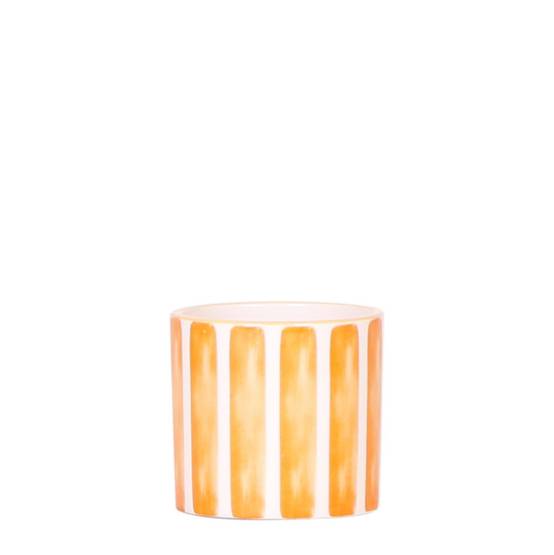 Pot décoratif Painted Stripe - Orange- La Green Touch - Image 1
