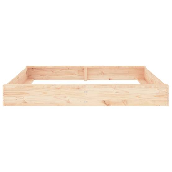 Bac à sable - Maison de jeu pour enfants avec sièges carré bois de pin massif-JU12115 - Image 4