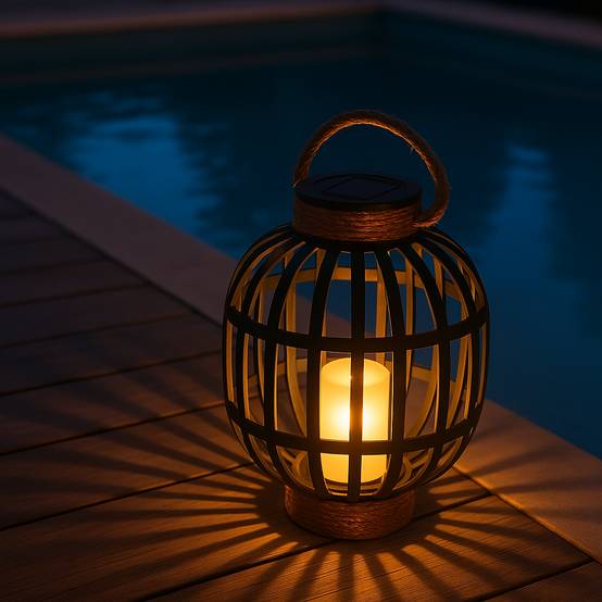 Lumisky - Lanterne solaire décorative FIDJY Noir Acier H30cm - Imagen 2