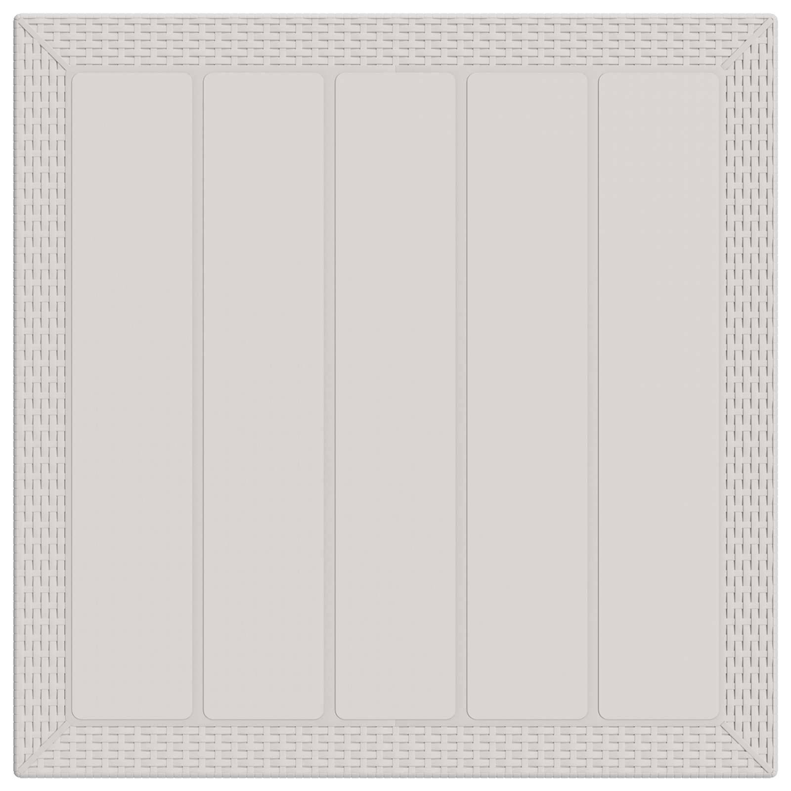 Vidaxl - Ensemble de salle à manger pour jardin 3 pcs-Salons de jardin Blanc et crème PP - Image 6