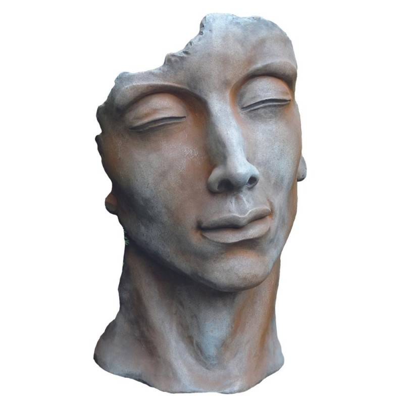 Jardinex - Statue visage homme extérieur grand format - Rouille 115 cm - Jardinex - Imagen 1