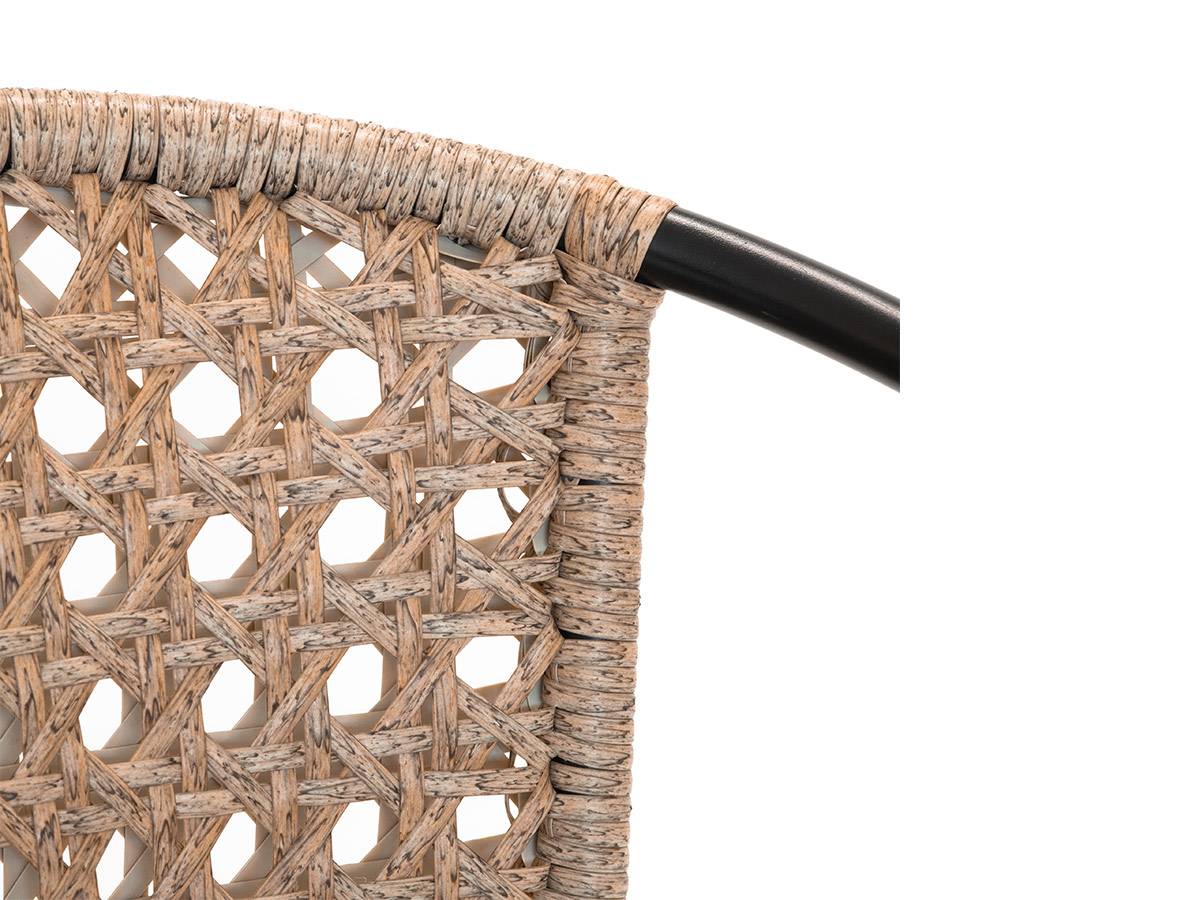 Lot de 4 Fauteuil en jardin en résine tressée imitation rotin Cocos - Jardiline - Imagen 4