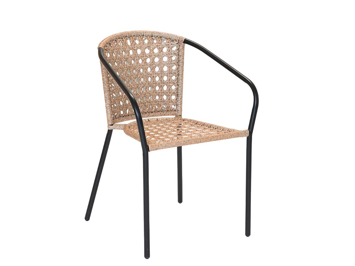 Lot de 4 Fauteuil en jardin en résine tressée imitation rotin Cocos - Jardiline - Imagen 3