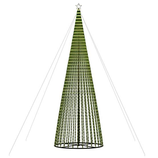 Vidaxl - Sapin de Noël à LED 1544 LED blanc chaud 500 cm vidaXL 358072 - Image 9