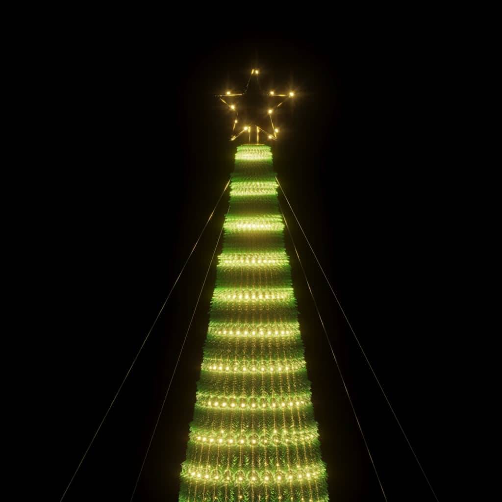 Vidaxl - Sapin de Noël à LED 1544 LED blanc chaud 500 cm vidaXL 358072 - Image 7