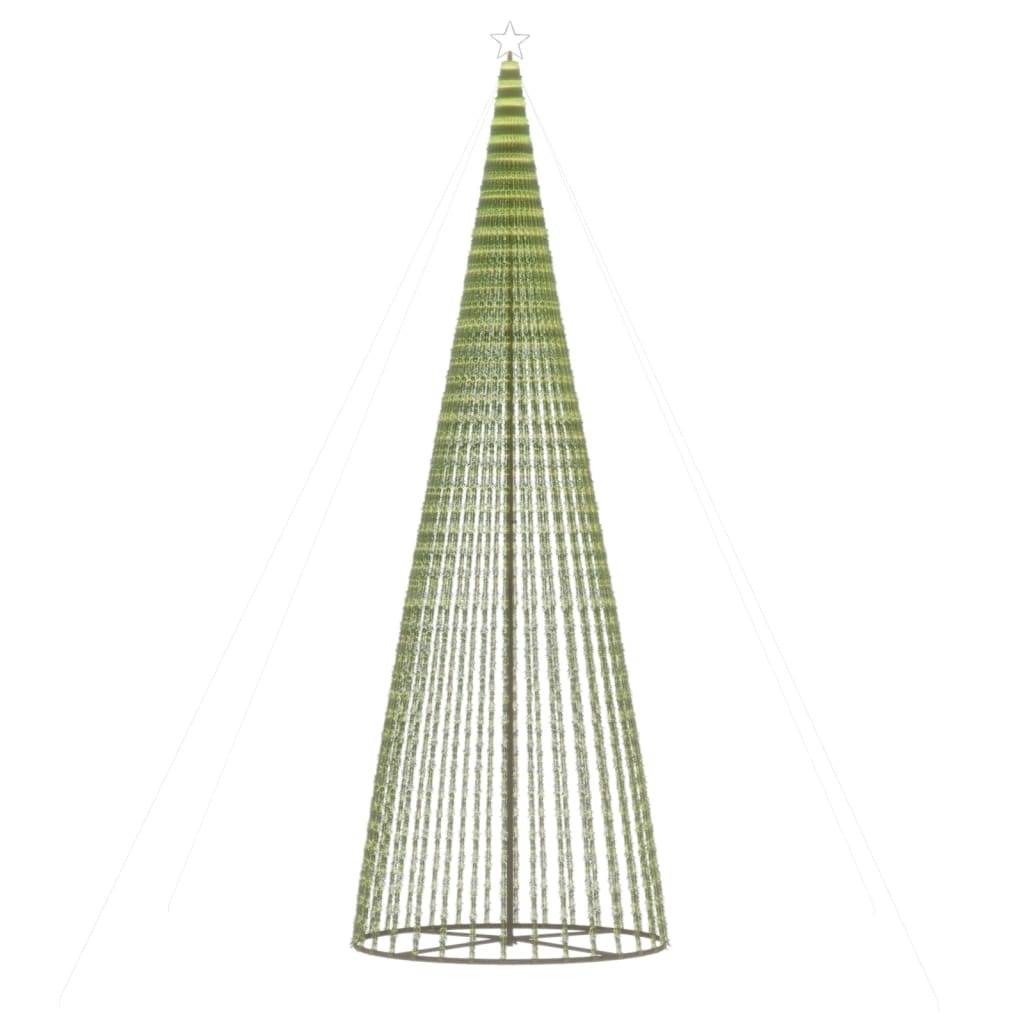 Vidaxl - Sapin de Noël à LED 1544 LED blanc chaud 500 cm vidaXL 358072 - Image 8