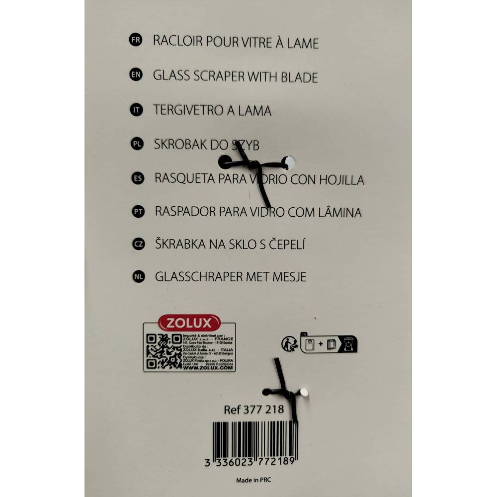 Zolux - Racloir à lame de 10 cm pour aquarium - Imagen 3