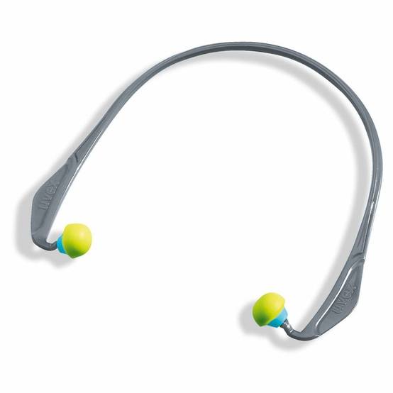 Arceau anti-bruit avec bouchons d'oreilles à usage unique uvex X-CAP SNR 24 dB Gris Unique - Image 1