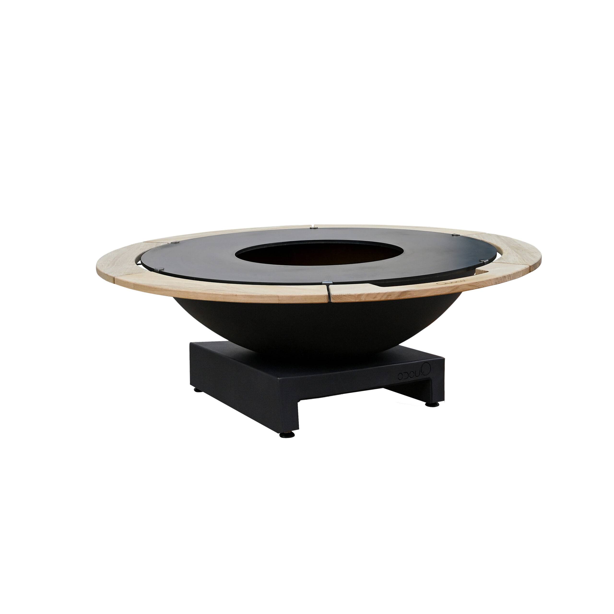 Quoco - Brasero Piatto Basso + Large Noir diam116 - Quoco - Imagen 1
