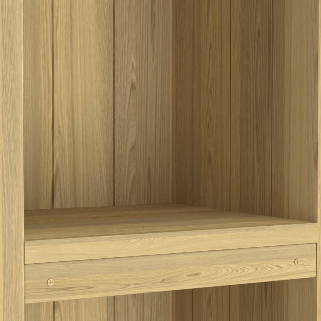 Helloshop26 - Abri de jardin cabane cabanon maison de stockage remise extérieur hangar outils robuste 40 x 33 x 222 cm Bois de pin imprégné marron - Imagen 5