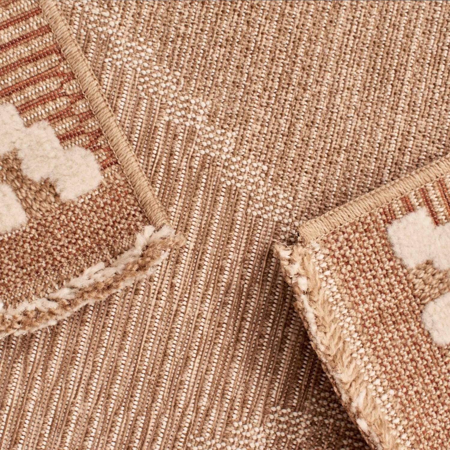 Autre - Tapis intérieur et extérieur en polypropylène marron 60x180cm - Imagen 4