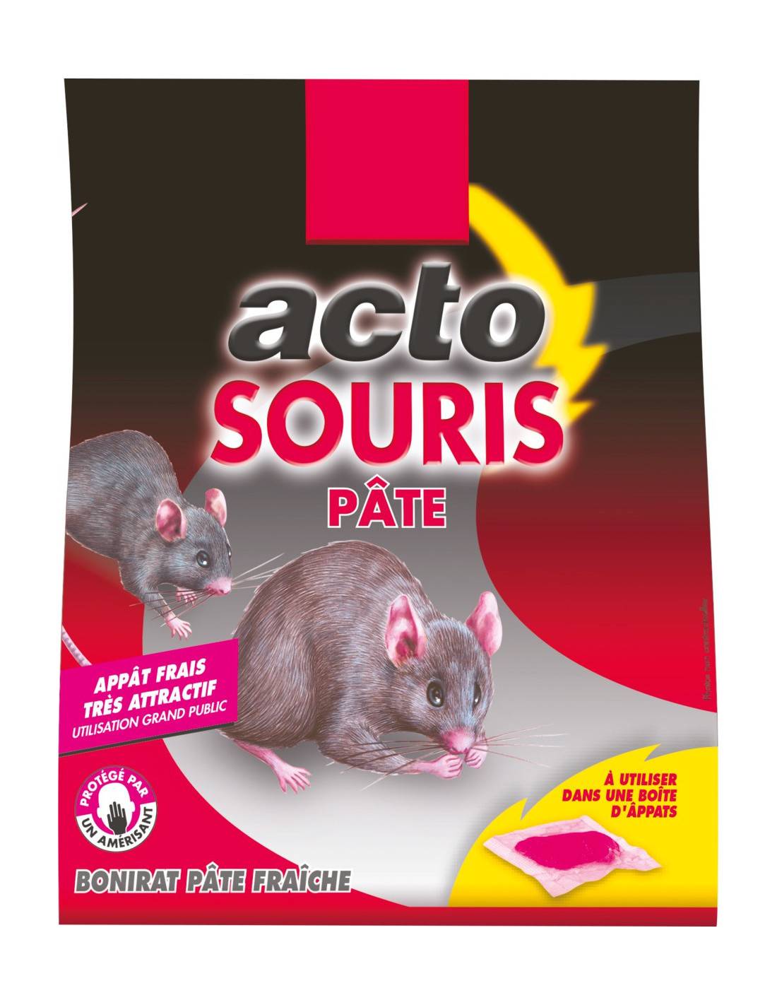 Pâte Appât Souris Acto élimination Rapide Des Souris - Acto - Jardiland