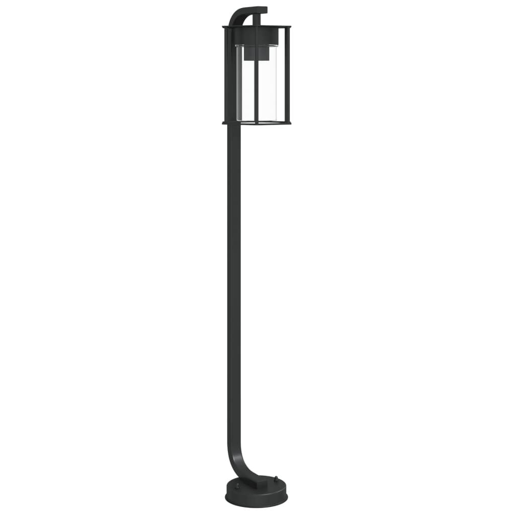 Lampadaire de jardin - Lampadaire d'extérieur noir 100 cm acier inoxydable-JU1063 - Image 1