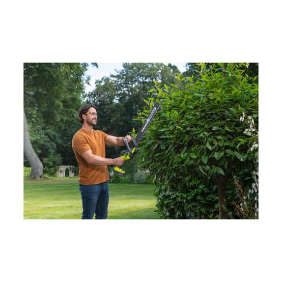 Ryobi - Pack RYOBI Taille-haies 18V One+ Brushless LINEA 45 cm RY18HT45A-0 - 1 Batterie 5.0Ah - 1 Chargeur rapide RC18120-150 - Image 4