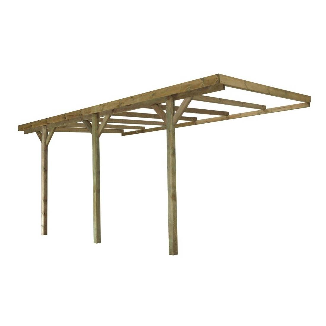 Altanka - Carport, abri de voiture 3x5.24 m - 15 m2 - adossé - CAR6 - ALTANKA - Imagen 5