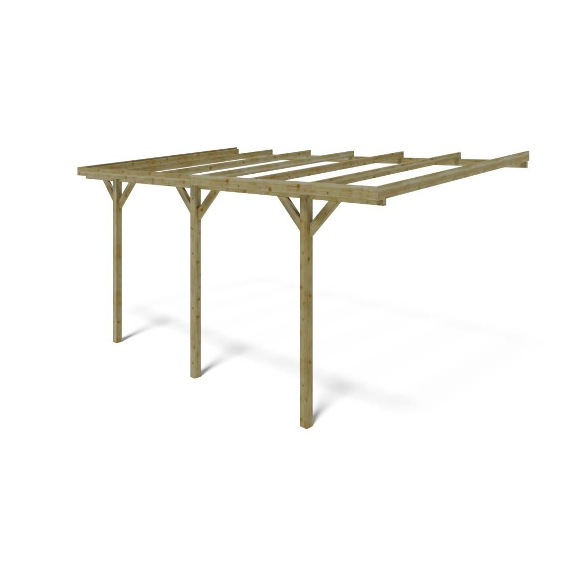 Altanka - Carport, abri de voiture  3x5.24 m - 15 m2 - adossé  - CAR6 - ALTANKA - Imagen 1