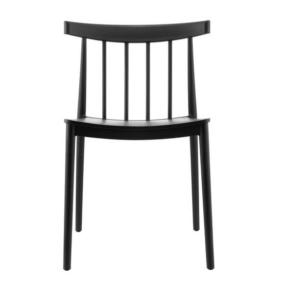 Oviala - Chaise de terrasse en polypropylène noire Lisboa - Oviala - Image 4