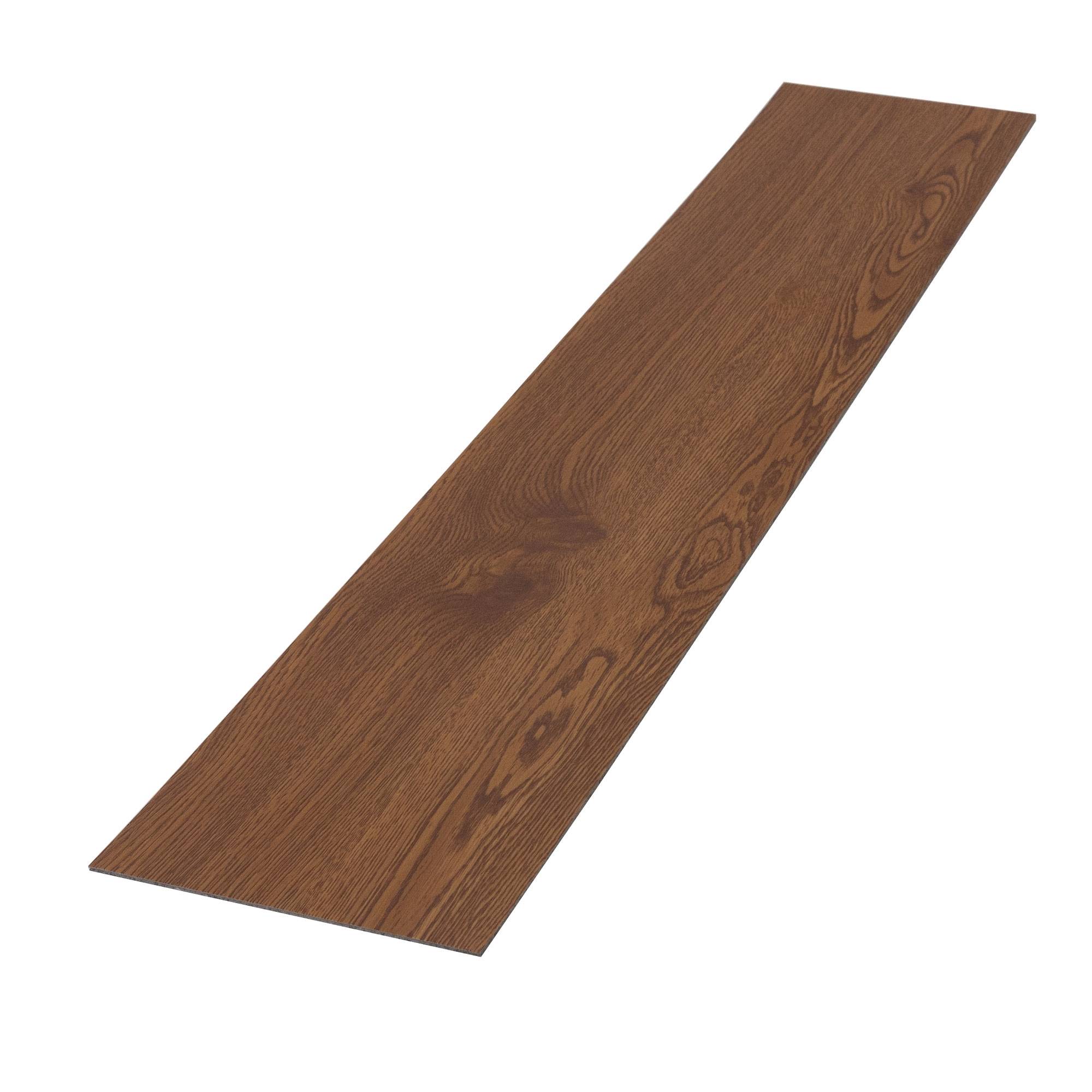Sol PVC Adhésif Aspect Chêne Rouge - 8,92m², 64 Planches, Marron, Neuf, Facile à Poser