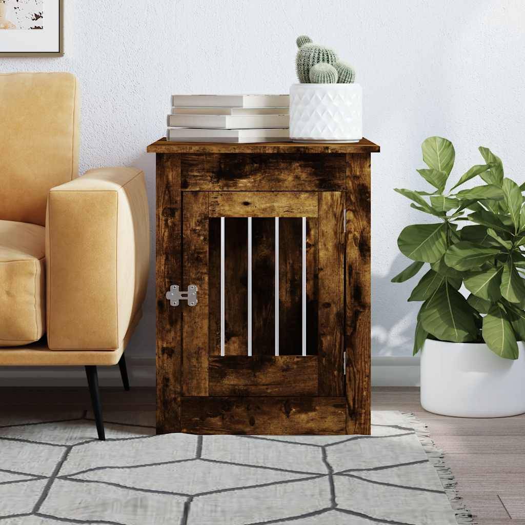 Niche plastique bois et acier marron  55 x 80 x 68 cm  - Prolenta premium p354.3 - Image 3