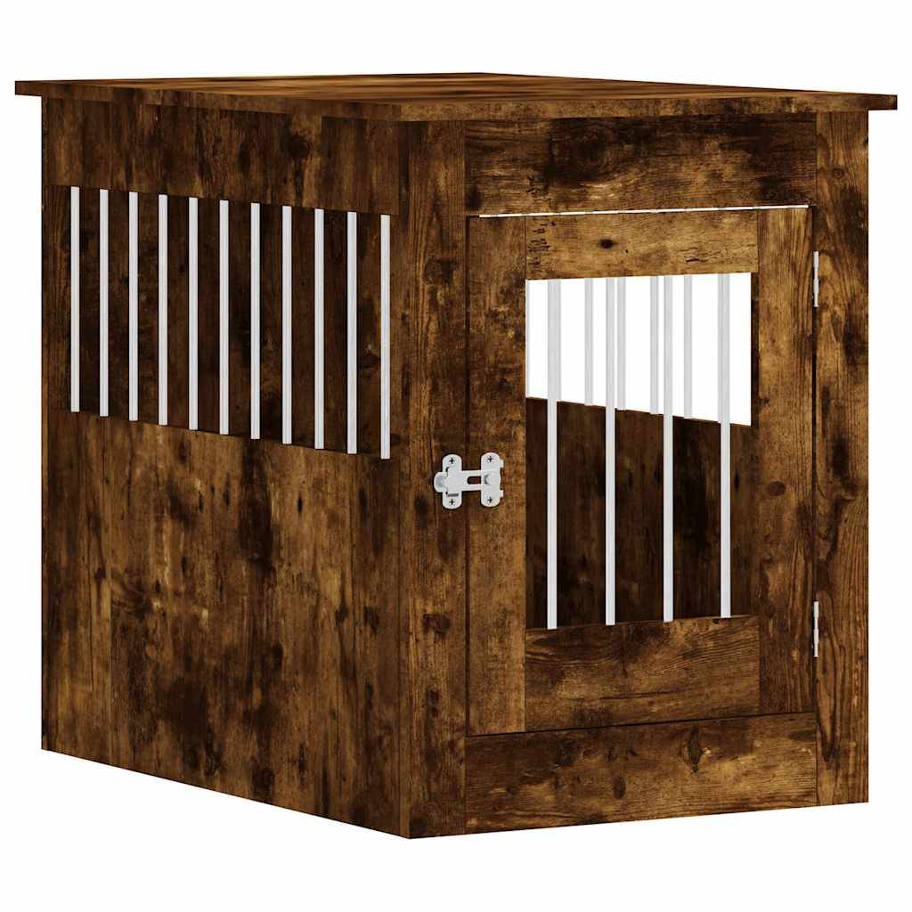 Niche plastique bois et acier marron  55 x 80 x 68 cm  - Prolenta premium p354.3 - Image 1