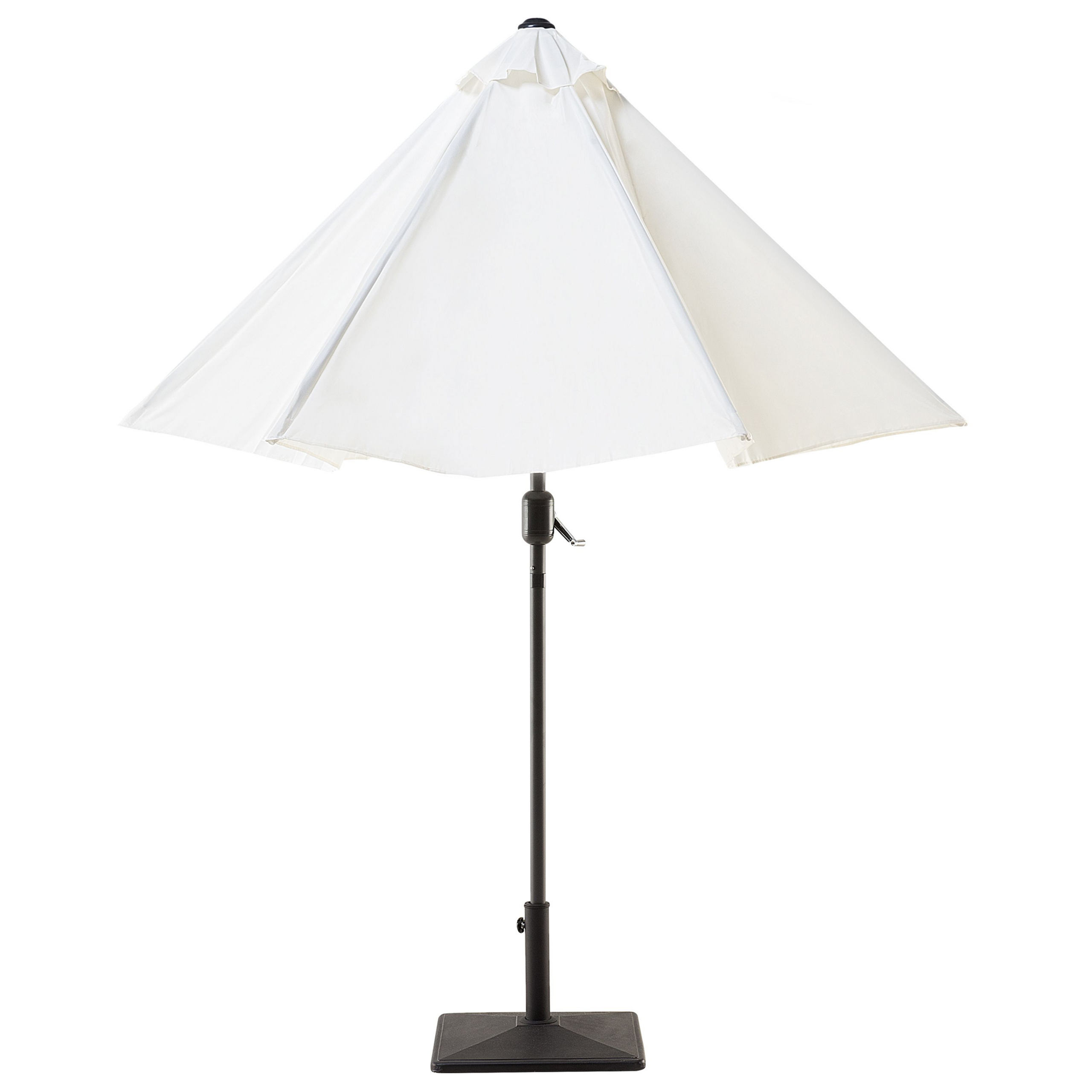 Beliani - Parasol droit Tissu Beige clair VARESE - Beliani - Imagen 4