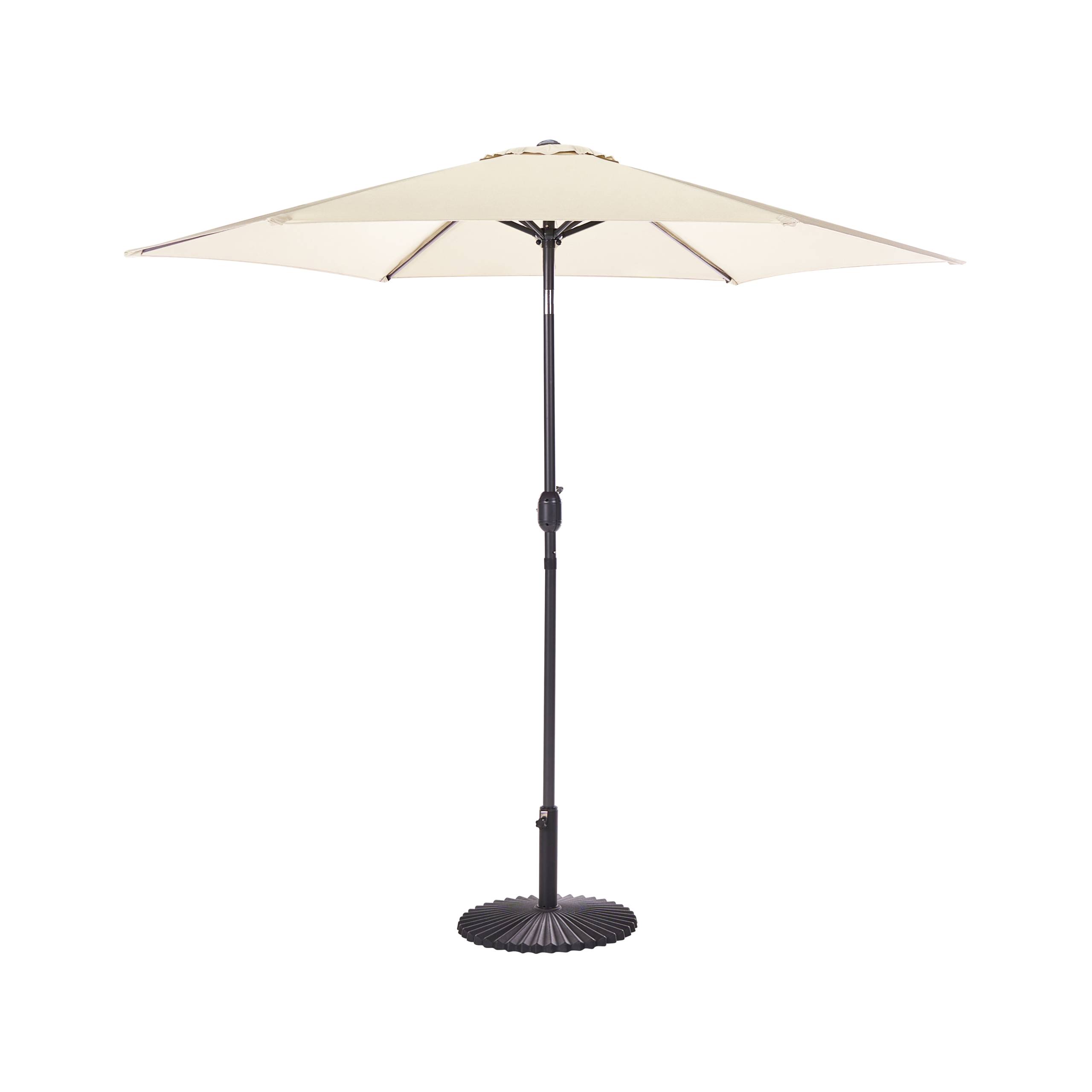 Beliani - Parasol droit Tissu Beige clair VARESE - Beliani - Imagen 2