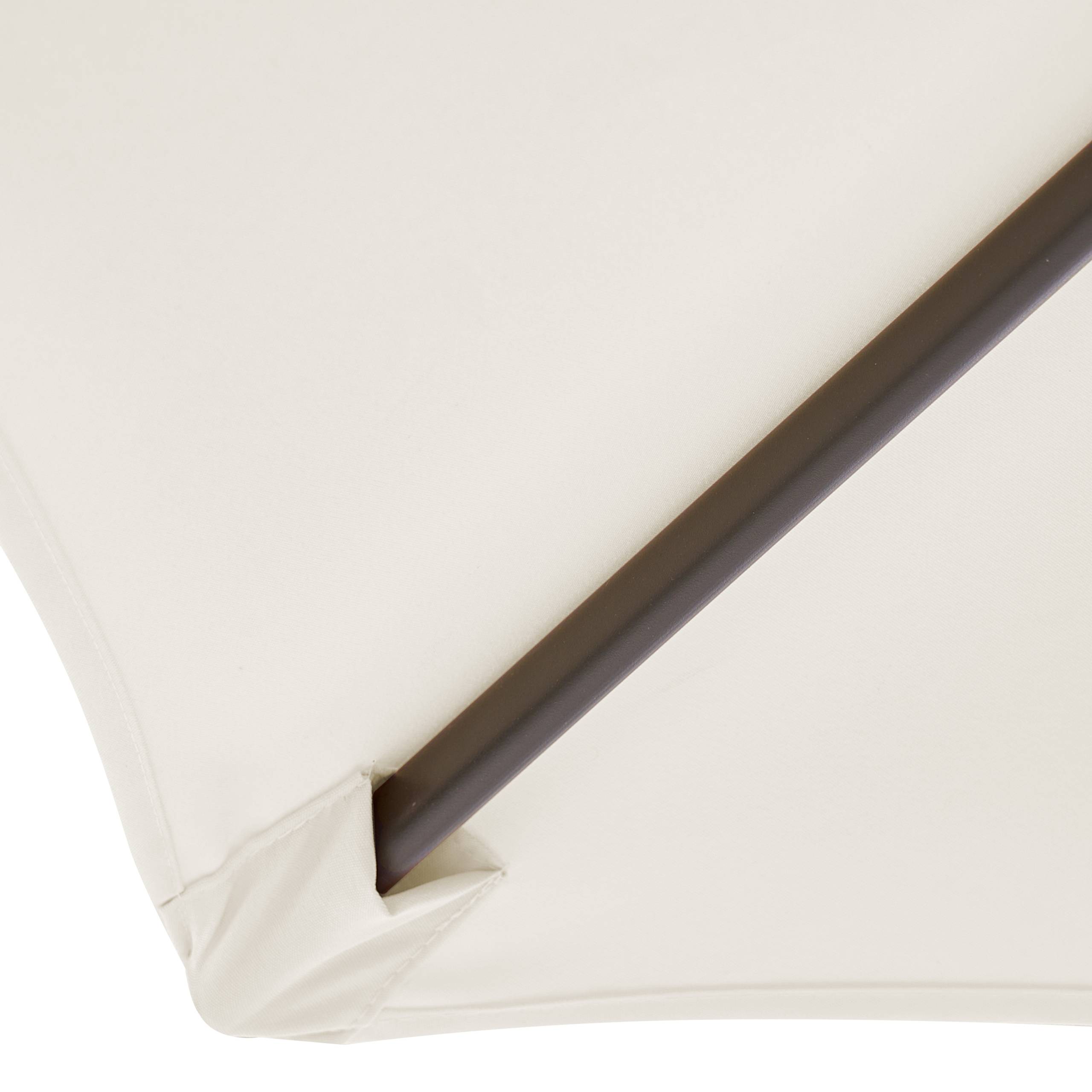 Beliani - Parasol droit Tissu Beige clair VARESE - Beliani - Imagen 8