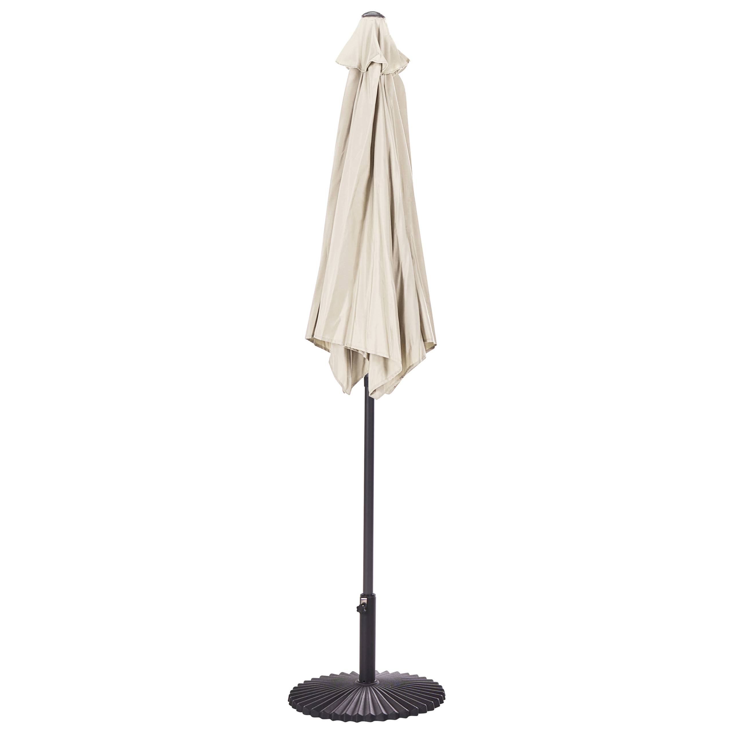 Beliani - Parasol droit Tissu Beige clair VARESE - Beliani - Imagen 5