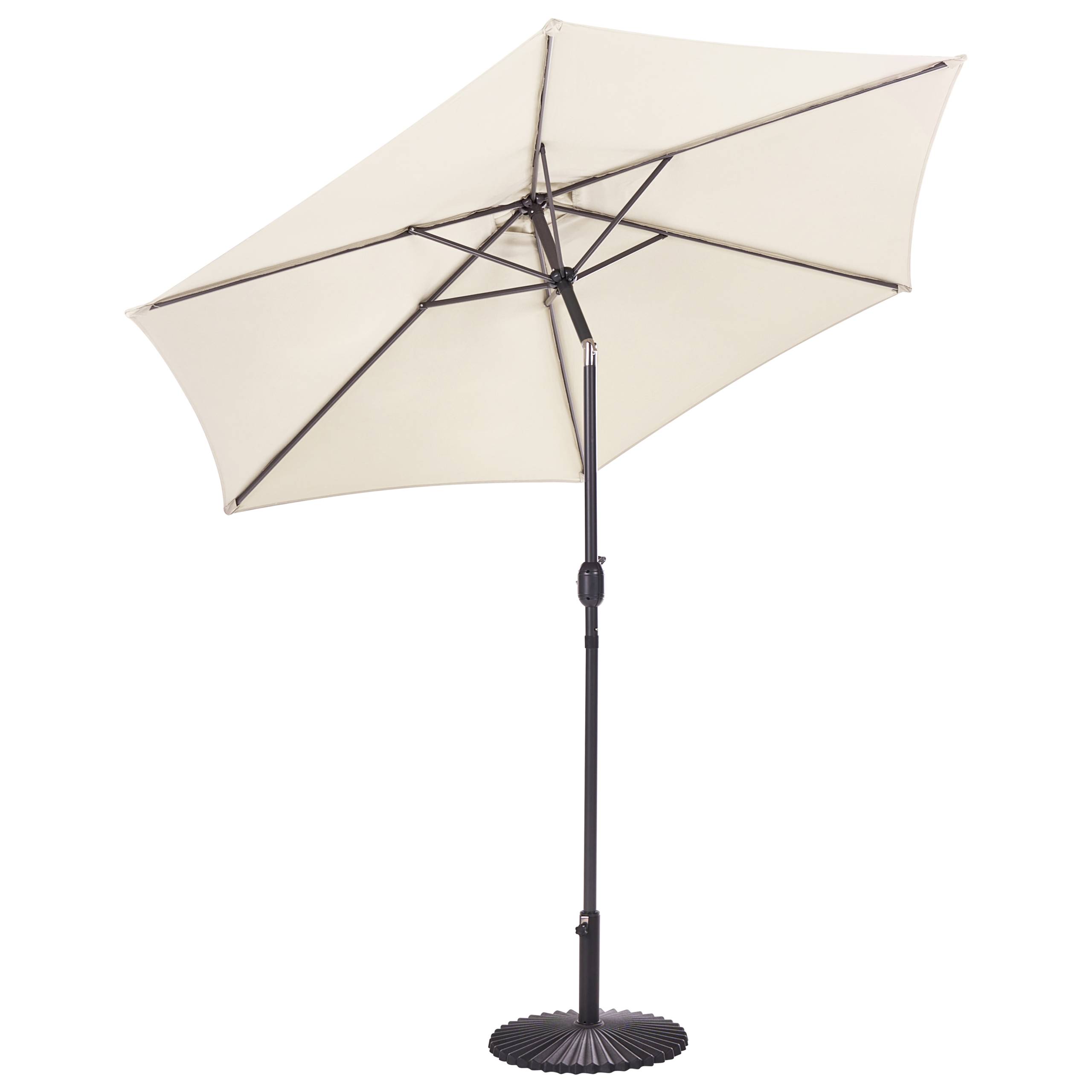 Beliani - Parasol droit Tissu Beige clair VARESE - Beliani - Imagen 6