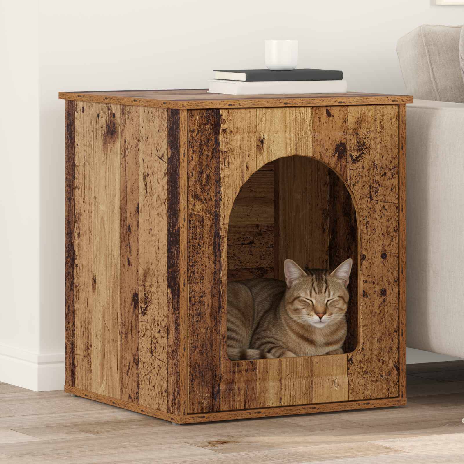 Chatiere bois marron 53 x 52 x 62 cm - Prolenta premium p344.7 - Image 2
