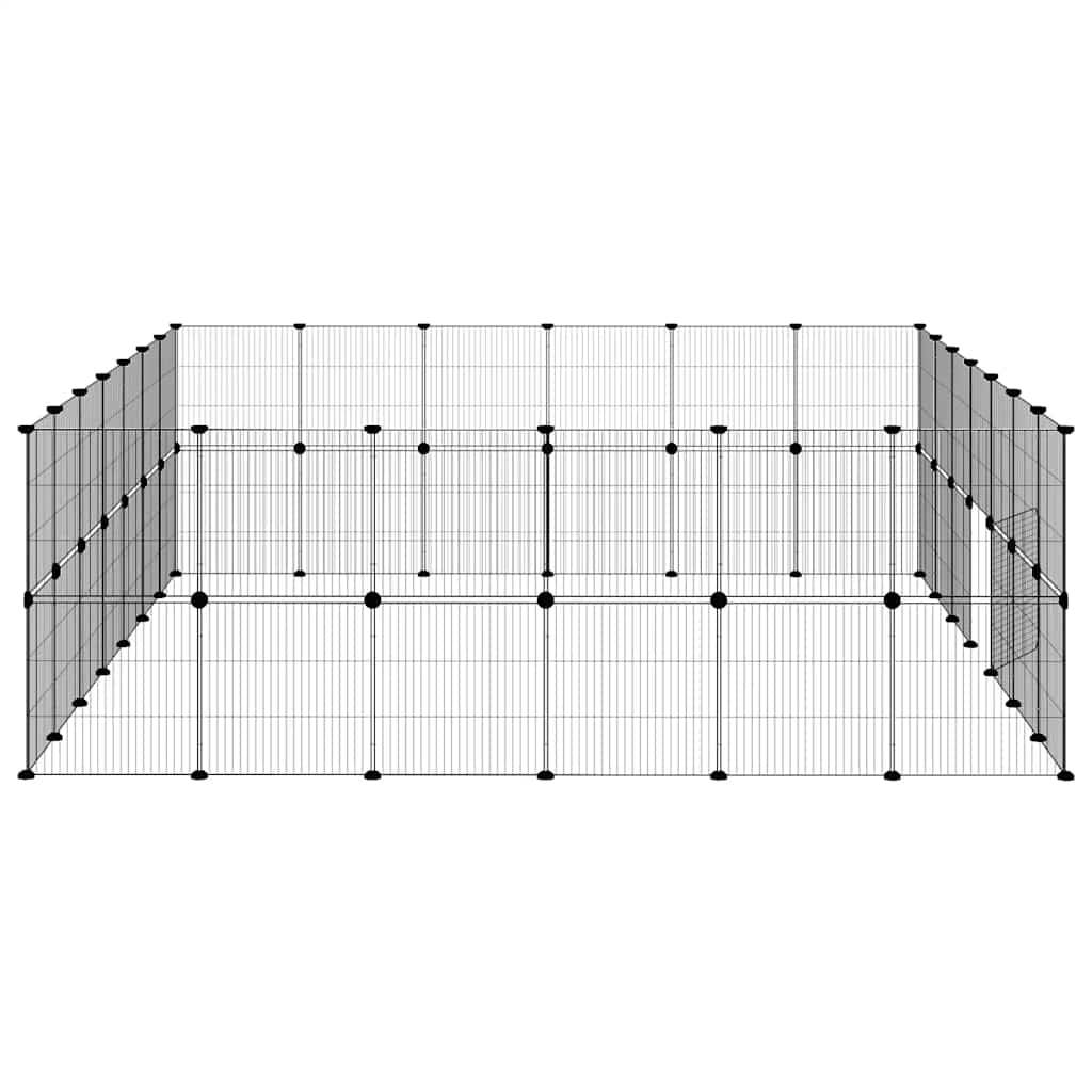 Vidaxl - Cage animaux de compagnie à 52 panneaux et porte Noir 245x210x70 cm vidaXL 3114047 - Imagen 6
