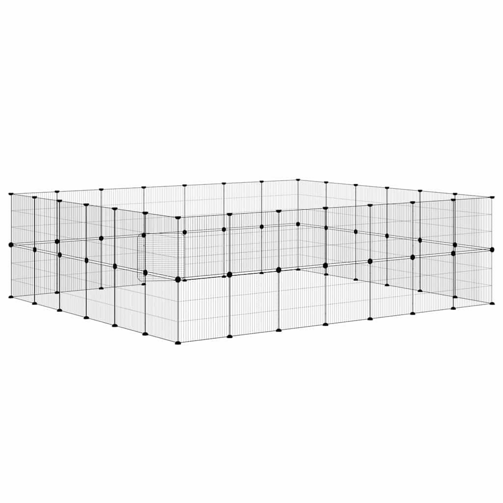 Vidaxl - Cage animaux de compagnie à 52 panneaux et porte Noir 245x210x70 cm vidaXL 3114047 - Imagen 7