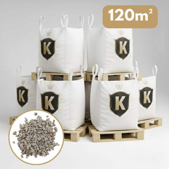 Gravillons calcaire blanc 6/16 mm – Pack 6 Big Bag +/- 1,5T – 120 m² - Image 1