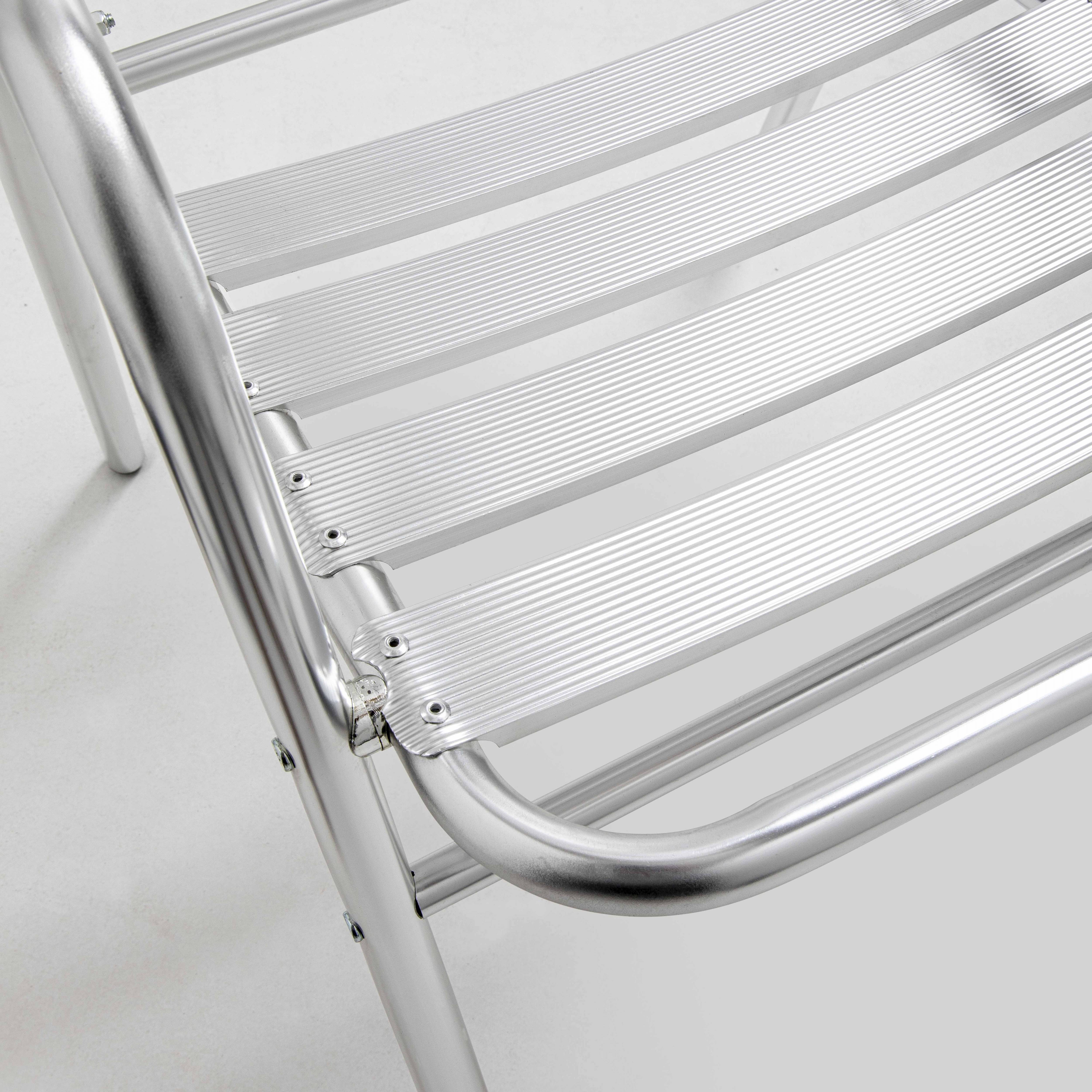 Oviala - Lot 4 fauteuils de jardin aluminium gris Nothing Hill - Oviala - Imagen 6