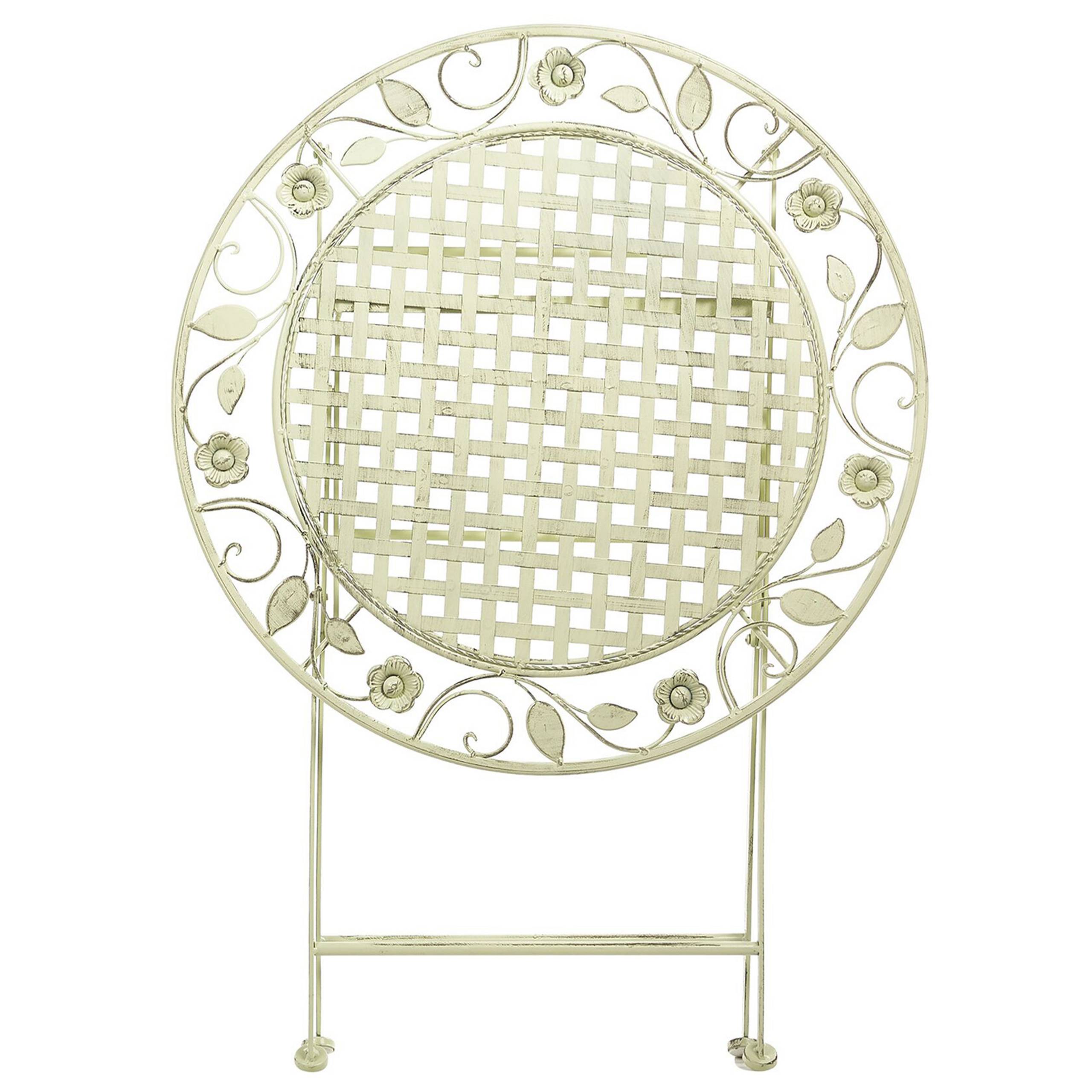 Beliani - Table pliable, 2 Personnes Métal Vert clair BIVIO - Beliani - Imagen 4