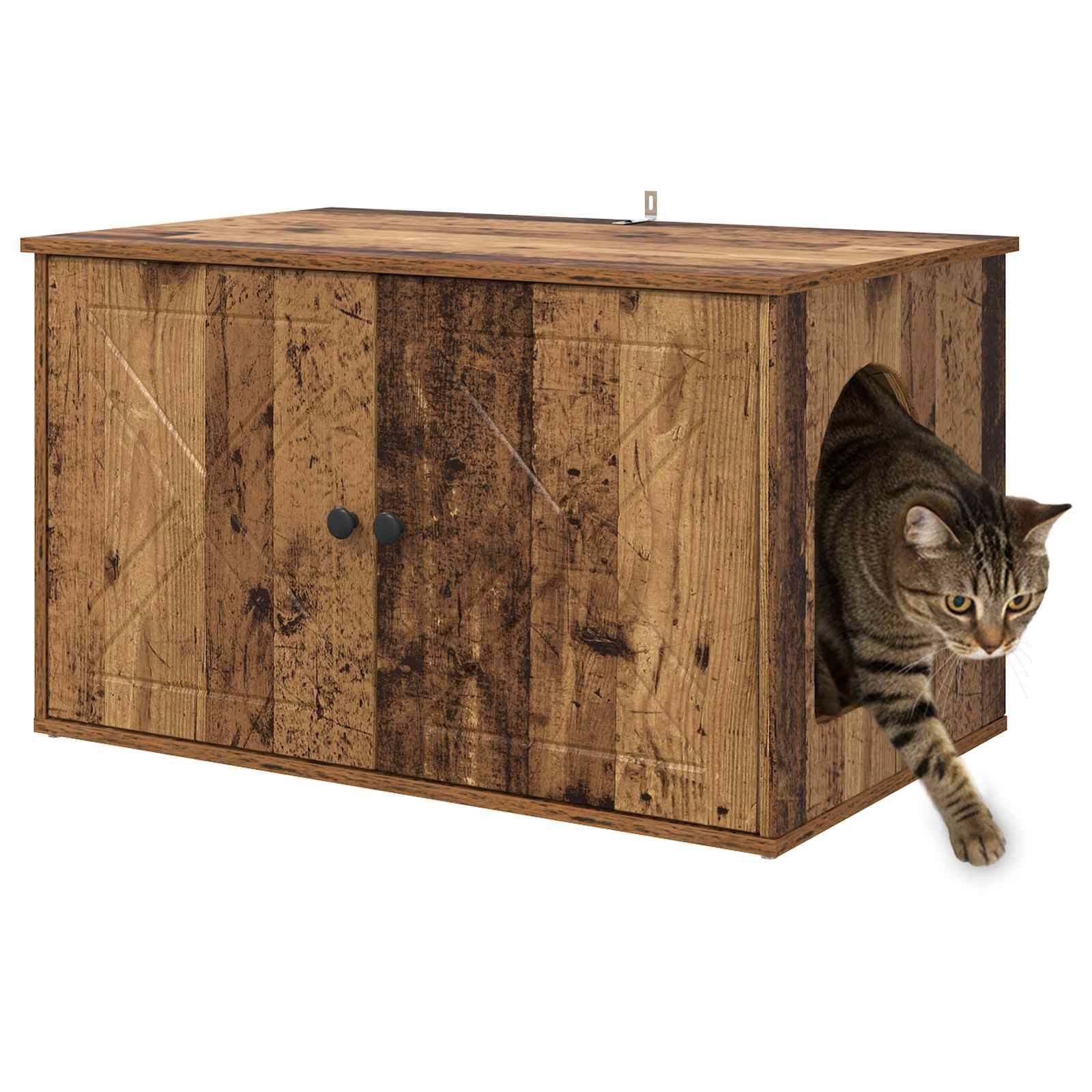 Chatiere bois marron 85 x 55 x 50,5 cm - Prolenta premium p367.5 - Image 3