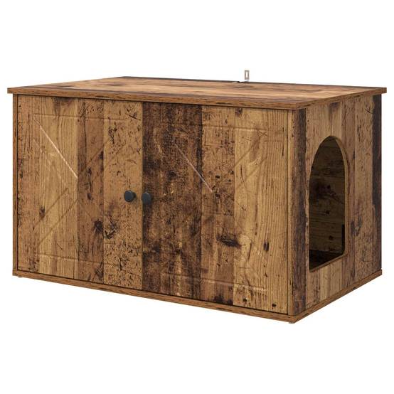 Chatiere bois marron 85 x 55 x 50,5 cm - Prolenta premium p367.5 - Image 1