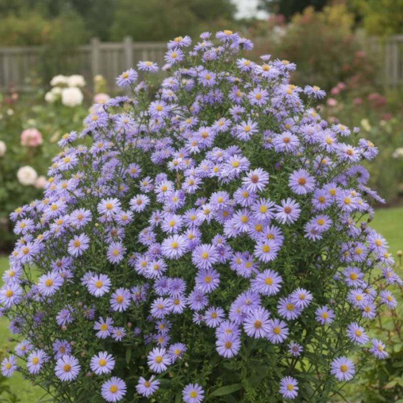 Aster d'automne Silberblaukissen, Aster dumosus à fleurs Bleue/ - feuillage Caduc - Godet - 5/20 cm - Imagen 2