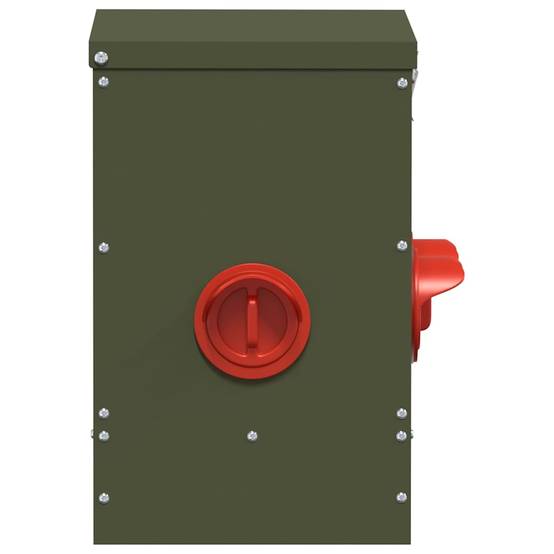 Distributeur Aliment Volaille Métal Jardin 20kg Olive - ComfortXL Outdoor Living - Image 5