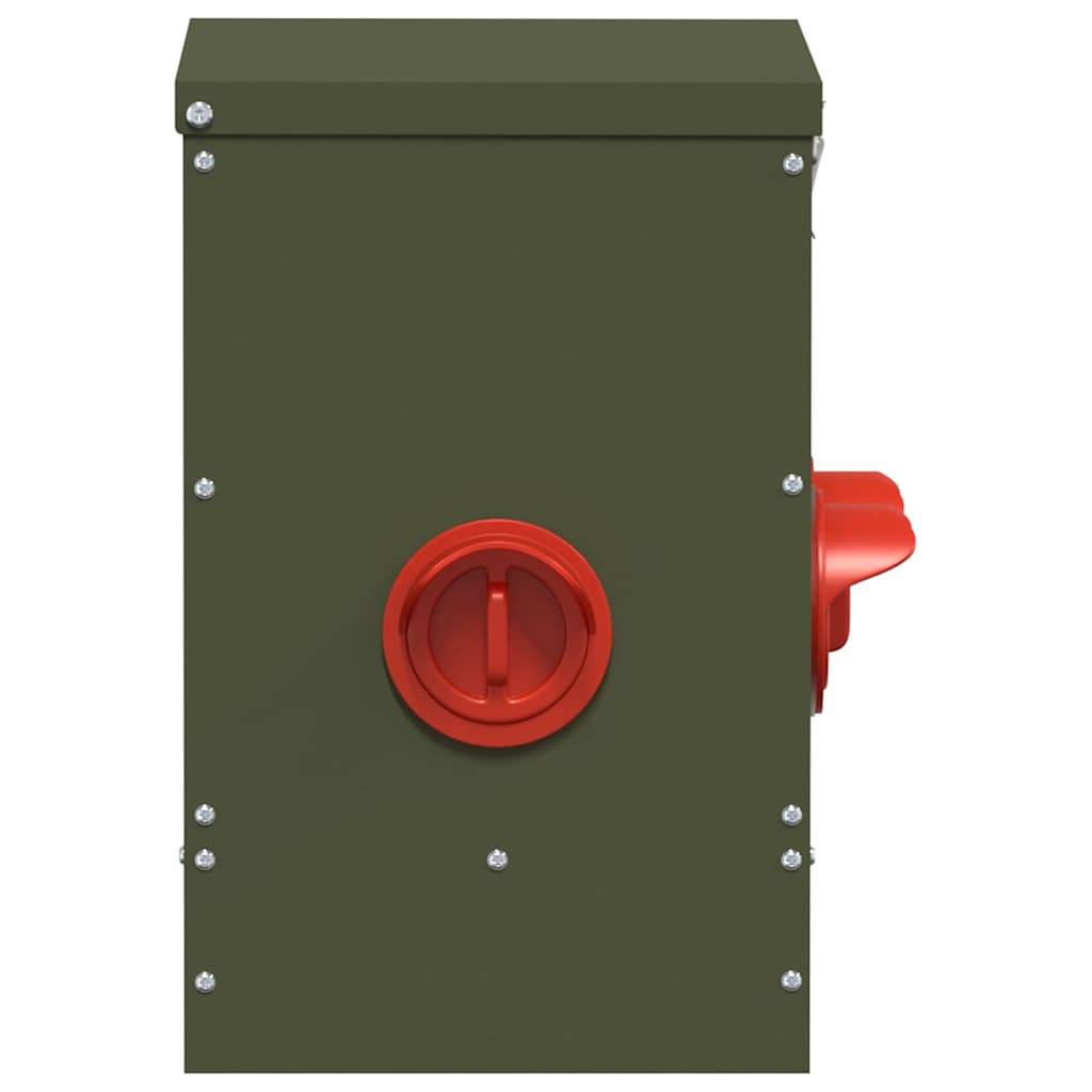 Distributeur Aliment Volaille Métal Jardin 20kg Olive - ComfortXL Outdoor Living - Image 5