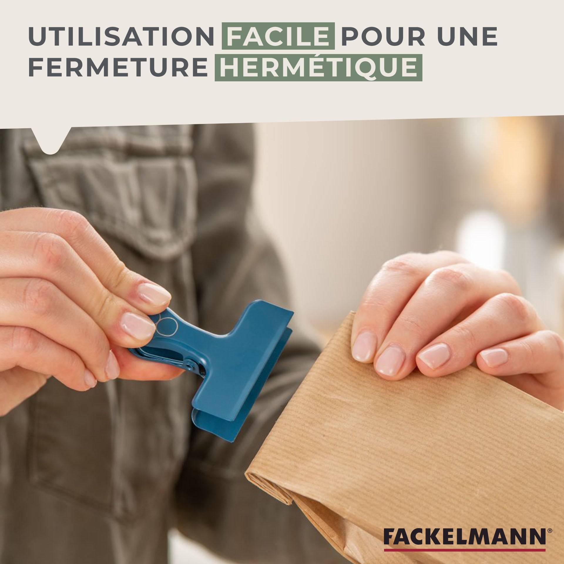 Lot de 4 pinces inox pour fermer les sachets Fackelmann Balance - Image 5